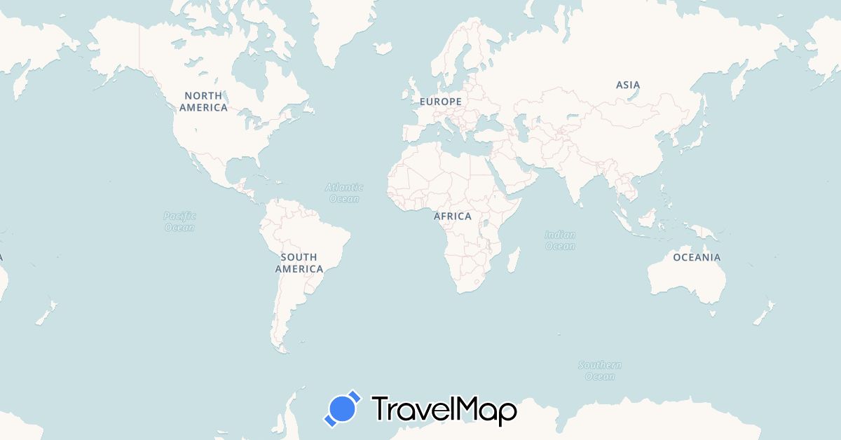TravelMap itinerary: driving, bus, plane, cycling, hiking, boat, hitchhiking in Australia, France, India, Iran, Kyrgyzstan, Cambodia, Laos, Malaysia, Nepal, Singapore, Thailand, Tajikistan, Turkmenistan, Turkey, Uzbekistan (Asia, Europe, Oceania)